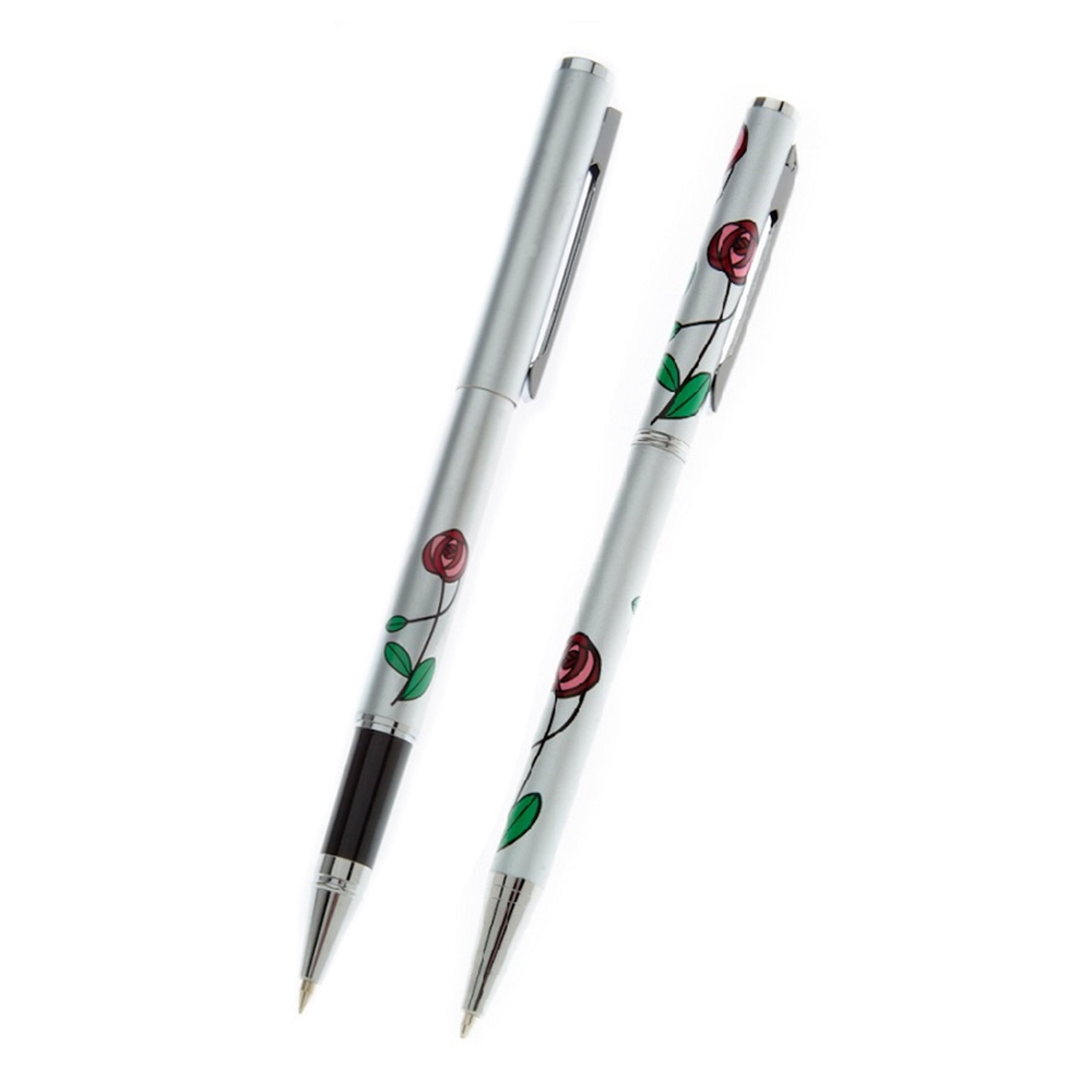 Mackintosh Red Rose Rollerball and Pen Set